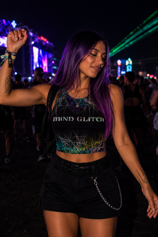 Mind Glitch Crop Top