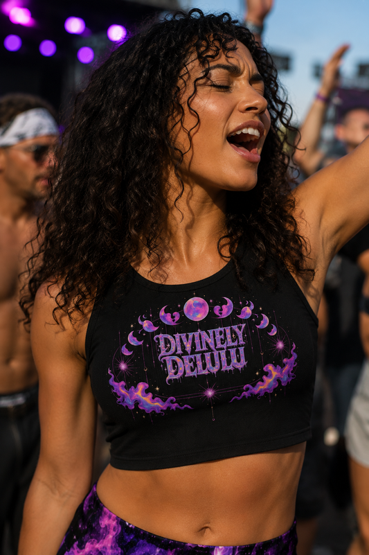 Divinely Delulu Crop Top