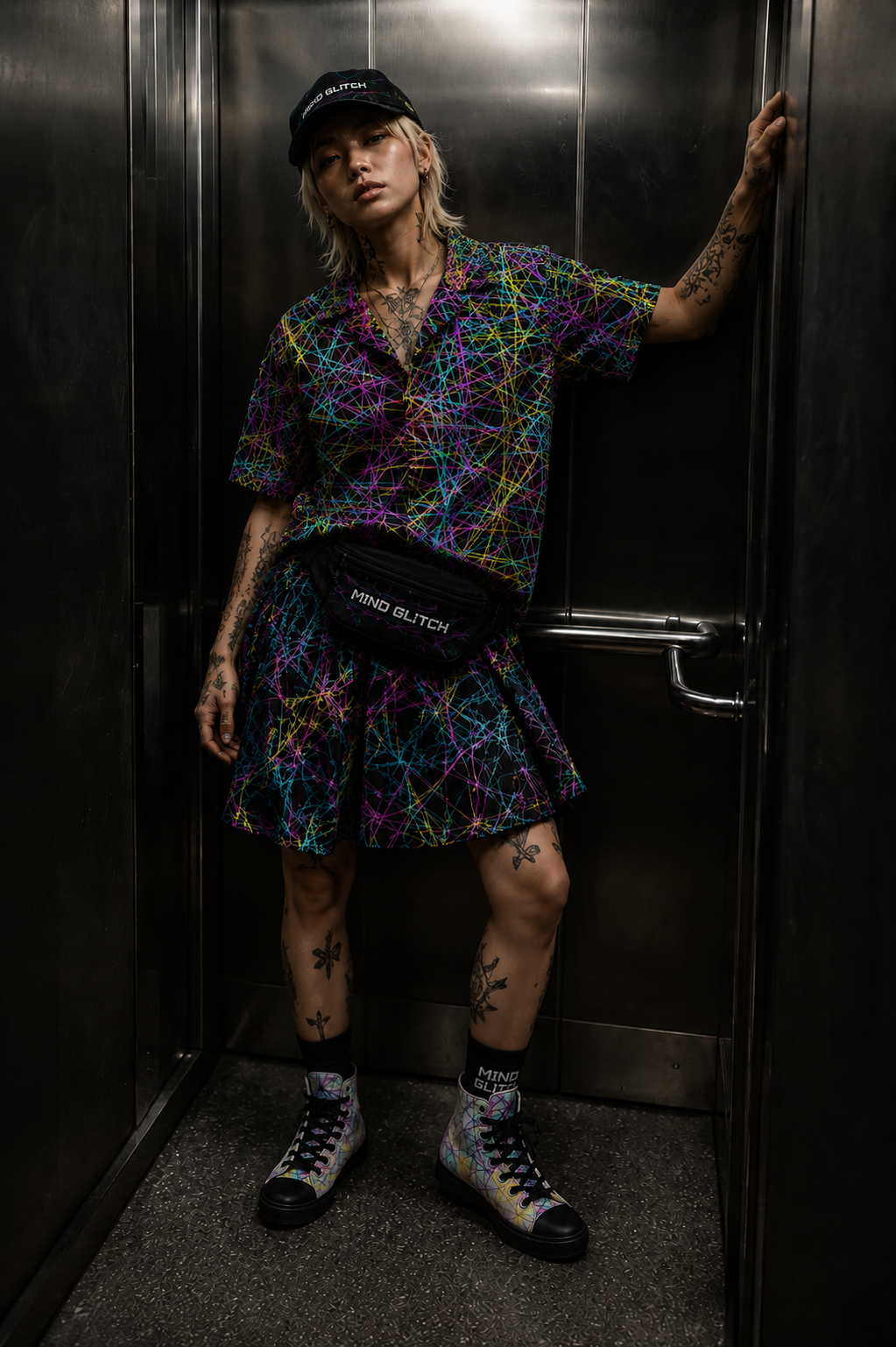 Mind Glitch Unisex Button Shirt