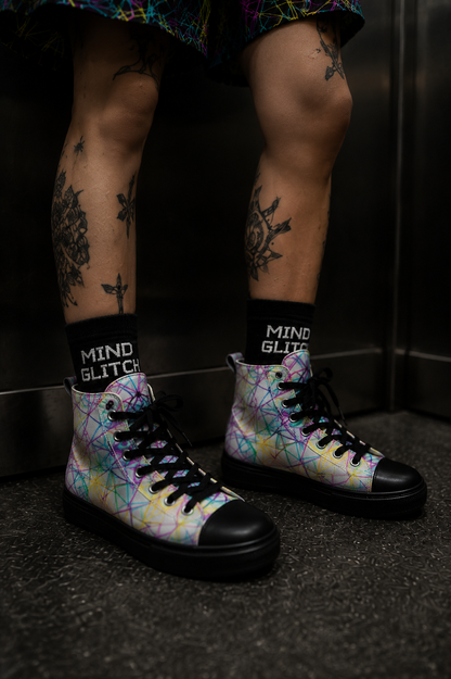 Mind Glitch Men’s High Tops